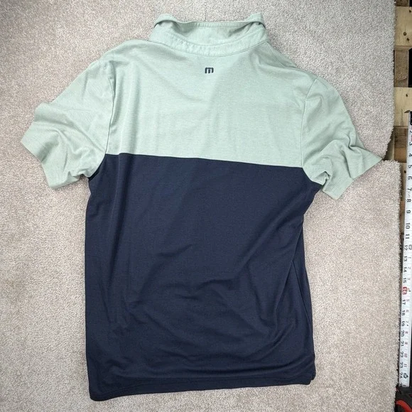 Travis Mathew Polo Shirt Mens XL Purple Short‎ Sleeve Striped Golf Green Lot - Picture 6 of 15